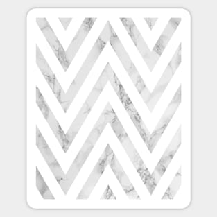 Chevron print, Abstract art, Modern art, Fashion, Geometric, Marble print Sticker